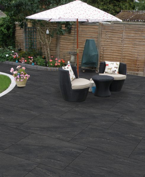 20mm Anthracite Black Porcelain Paving 600x900mm