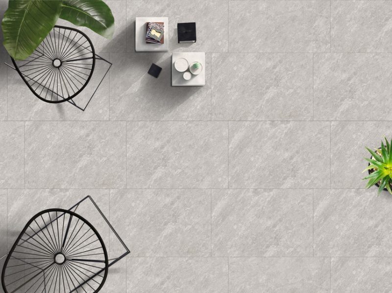 20mm Quartz Grey Porcelain Paving 600x900mm