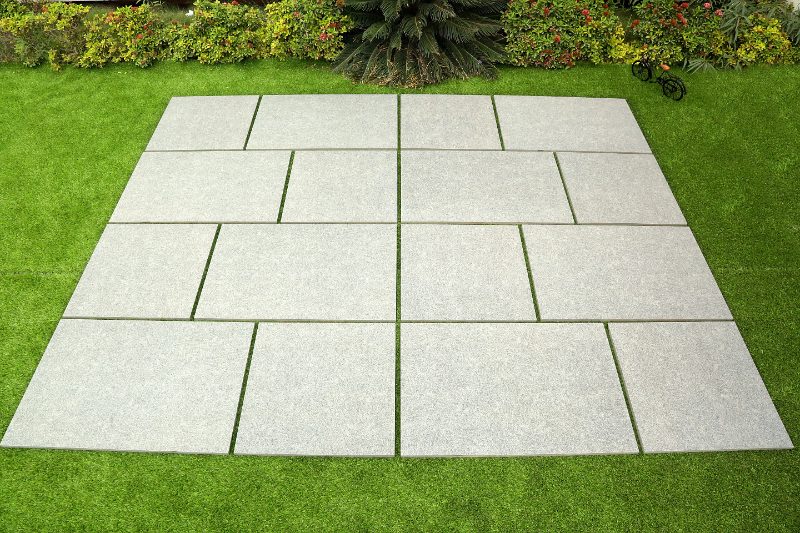 20mm Mid Grey Granite Porcelain Paving 600x900mm — view 2