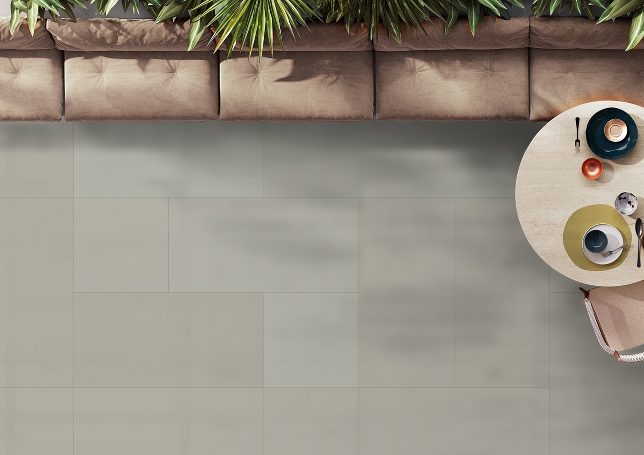 20mm Kandla Grey Sawn Honed Porcelain Paving 600x900mm — view 2