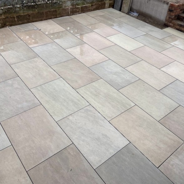 20mm Raj Green Porcelain Paving 600x900mm