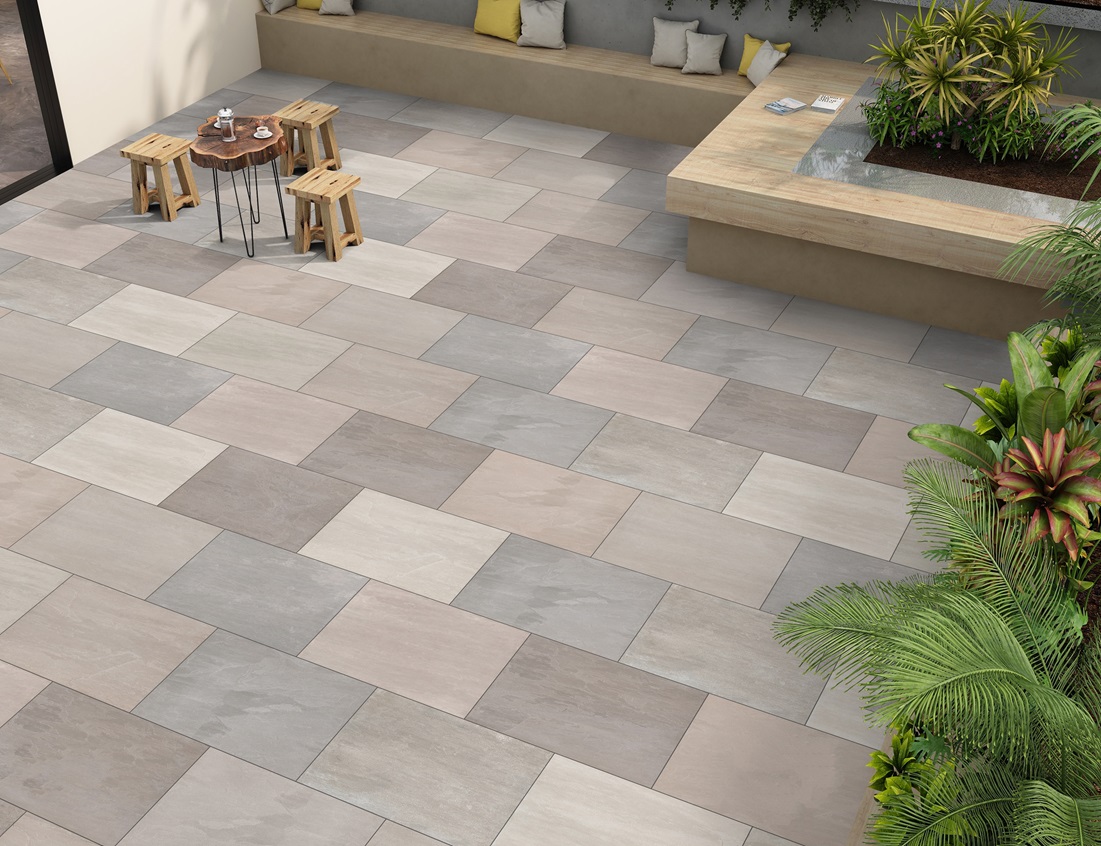 20mm Raj Green Porcelain Paving 600x900mm — view 2