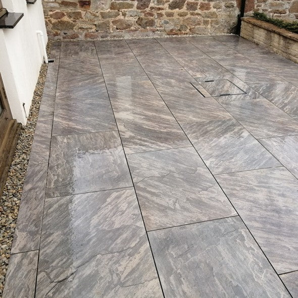 20mm Sagar Black Porcelain Porcelain Paving 600x900mm — view 2