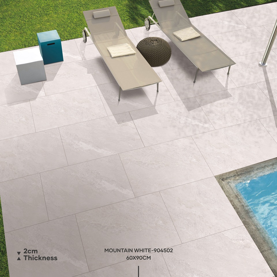 20mm Himalayan White Porcelain Paving 600x900mm