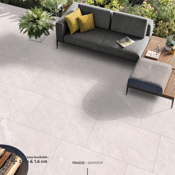 20mm Himalayan White Porcelain Paving 600x900mm — view 2