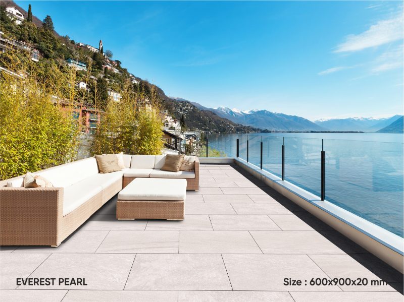 20mm Everest Pearl Porcelain Paving 600x900mm — view 2