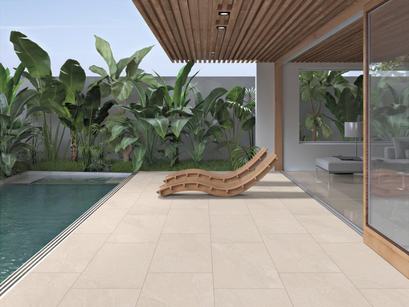 20mm Getafe Beige Porcelain Paving 600x900mm