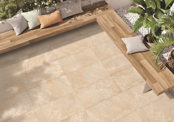 20mm Quartize Bianco Porcelain Paving 600x900mm